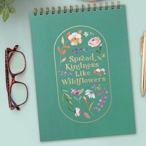 Greenroom Hardcover "Spread Kindness Like Wildflowers" Spiral Notepad